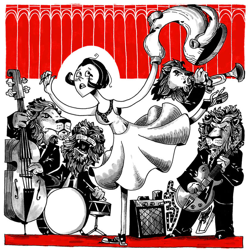 Jazz for kids album illustrations (2019)