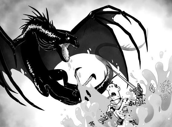 Obsidian Dragonslayer cover (2023)
