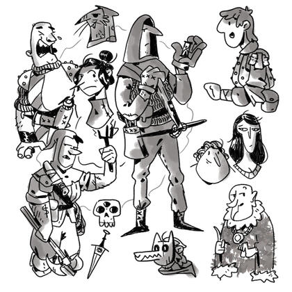 RPG sketches (2020)