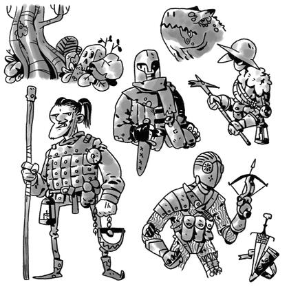 RPG sketches (2021)